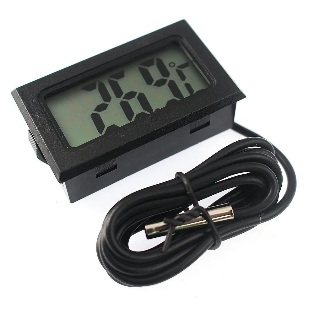 Waterproof LCD Digital Thermometer with Wide Temperature Range and Outdoor Probe
