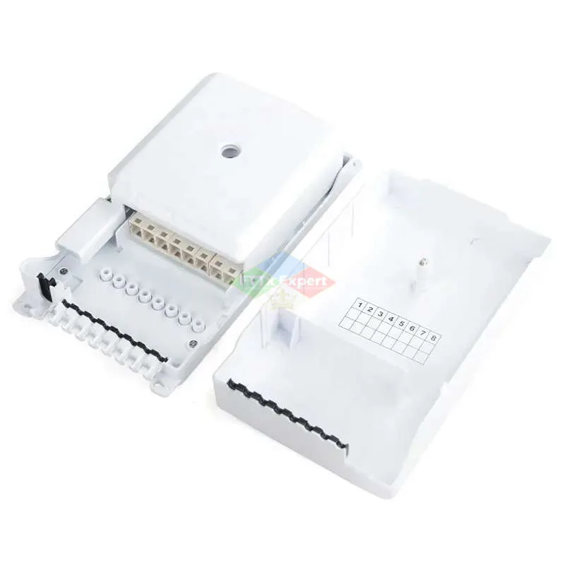8 Core Optical fiber distribution box wall mounted indoor & outdoor optical distribution box Fiber Optical Terminal Junction Box