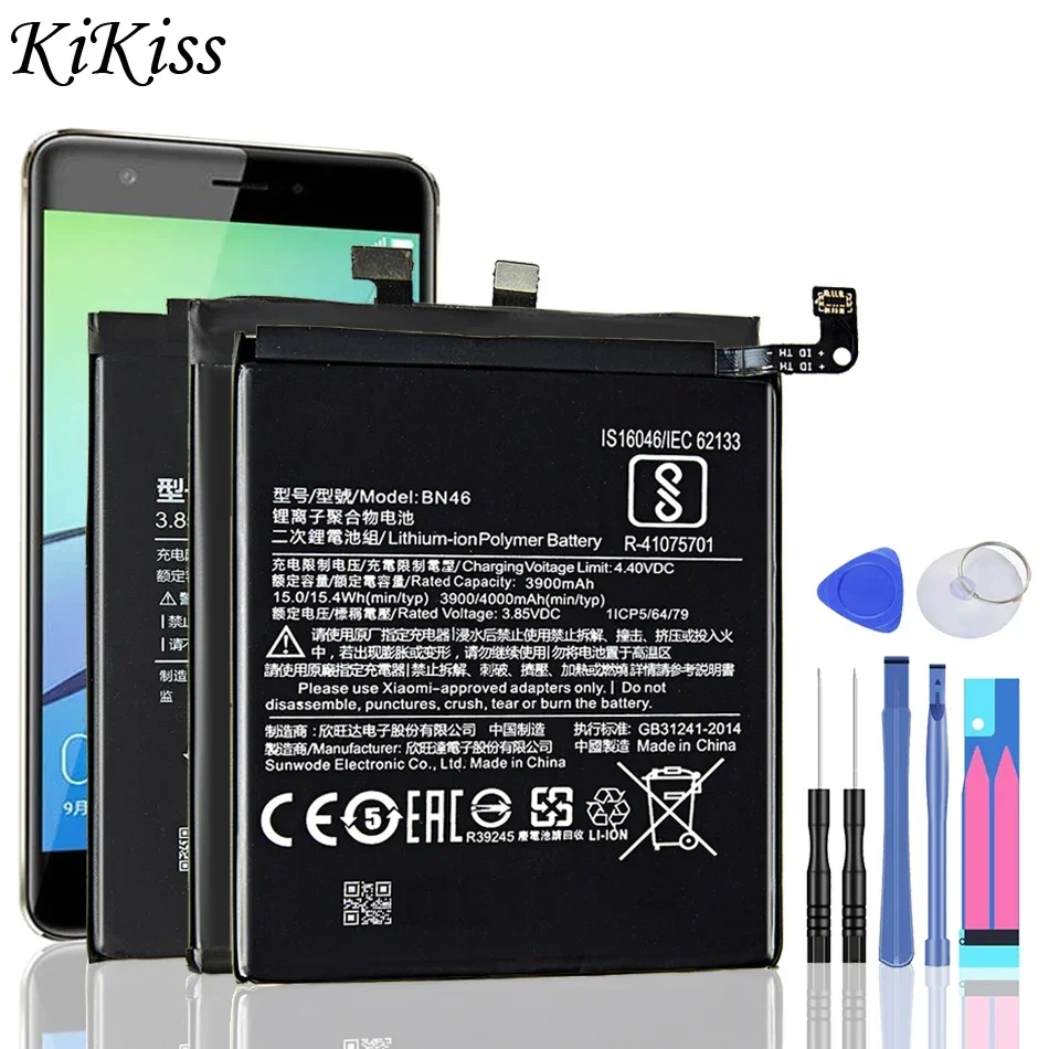 Bm34 Bm3A Bm46 Bm48 Bn31 Bn43 Bn45 Batteria Per Xiaomi Mi Note 2 3 Pro/Redmi Note 2 3 4 4X 5 5A 6 7 8T 9 9S 10 Lite Pro Note4X
