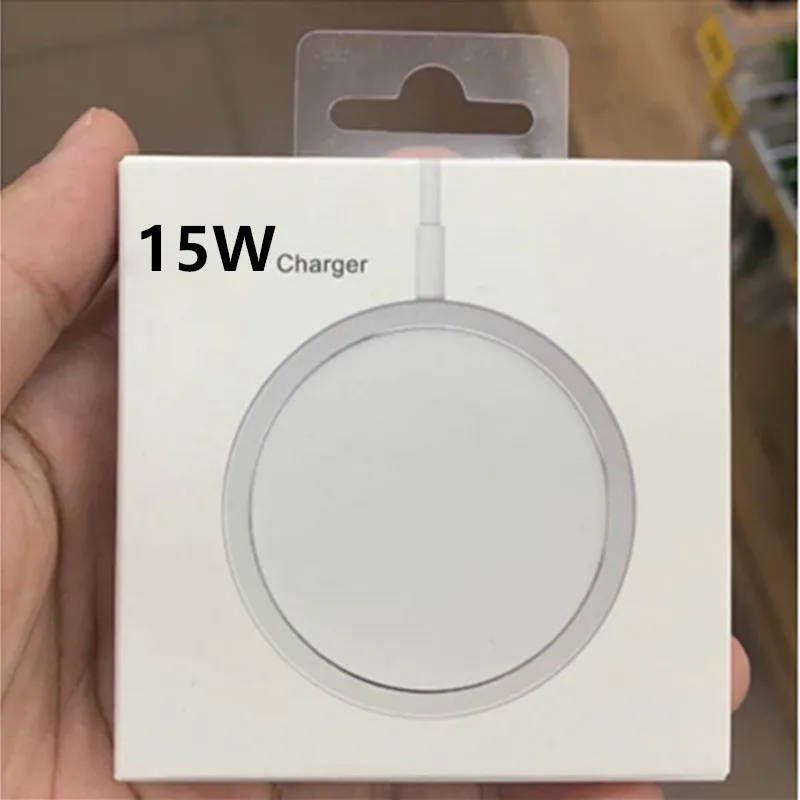 Магнитное Беспроводное зарядное устройство Macsafe Mag для IPhone 13 Pro Max 12 Mini 11 Mac 15 Вт Magsafe