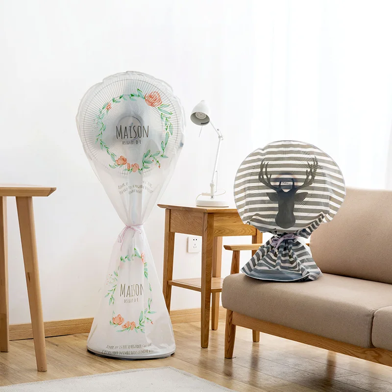 Circle Brief Non-woven Electric Fan Dust Cover Adjustable Fan Protection Cover for Protection Case Baby Safety Storage Bag