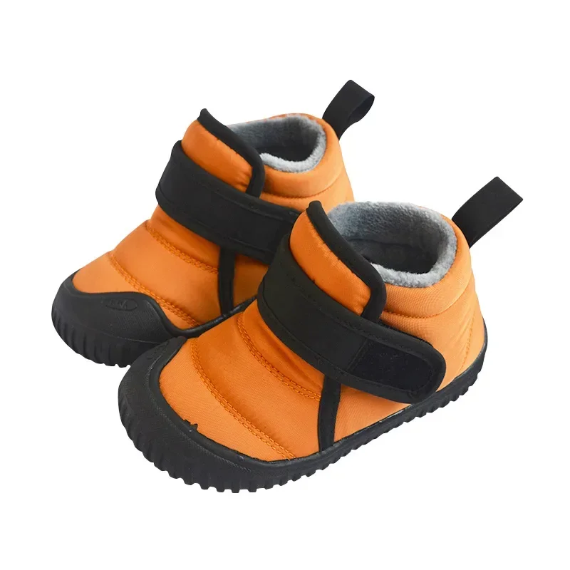 Winter children velvets cotton shoes baby casual soft-soled warm cotton boots boys and girls fashion short snow boots casual shoes children boots