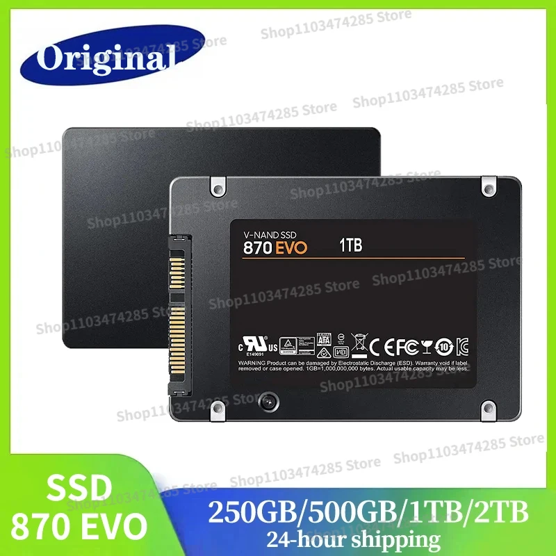 

SSD 870 EVO 500GB 1TB 2TB 4TB Internal Solid State Disk HDD Hard Drive SATA3 2.5 inch SSD For Laptop Desktop PC MLC disco duro