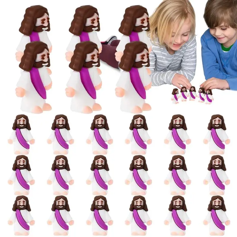 

24 шт., декоративные фигурки Иисуса, 24 шт.