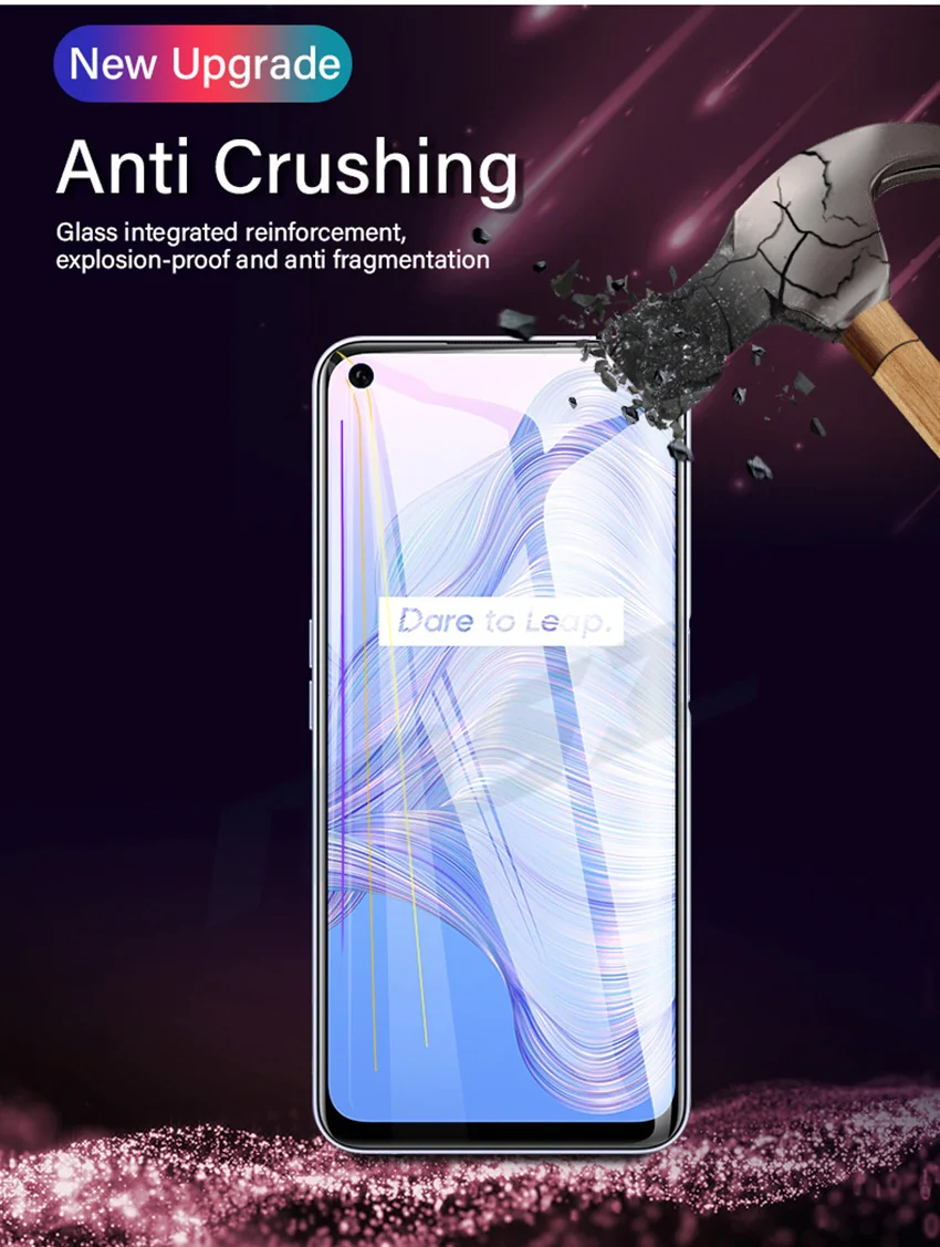 3 Stücke Gehärtetes Glas Für Realme 7 8 9 Pro 10 Glas Displayschutzfolie Für Realme 7i 8i 9i Glas Schutzfolie – Detail 8