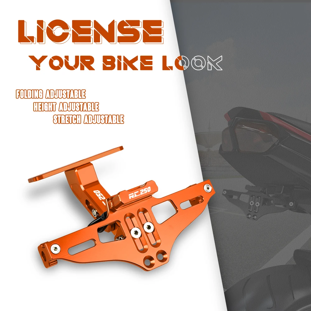 

For HONDA RC250 1979-1997 1998 1999 2000 20012005 License Plate Bracket Holder with LED Light Indicator rear bracket with light