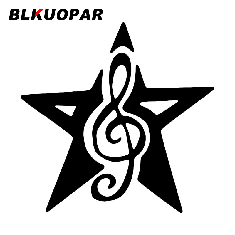 

Автомобильные виниловые наклейки BLKUOPAR с пятиконечными звездами и музыкальными нотами