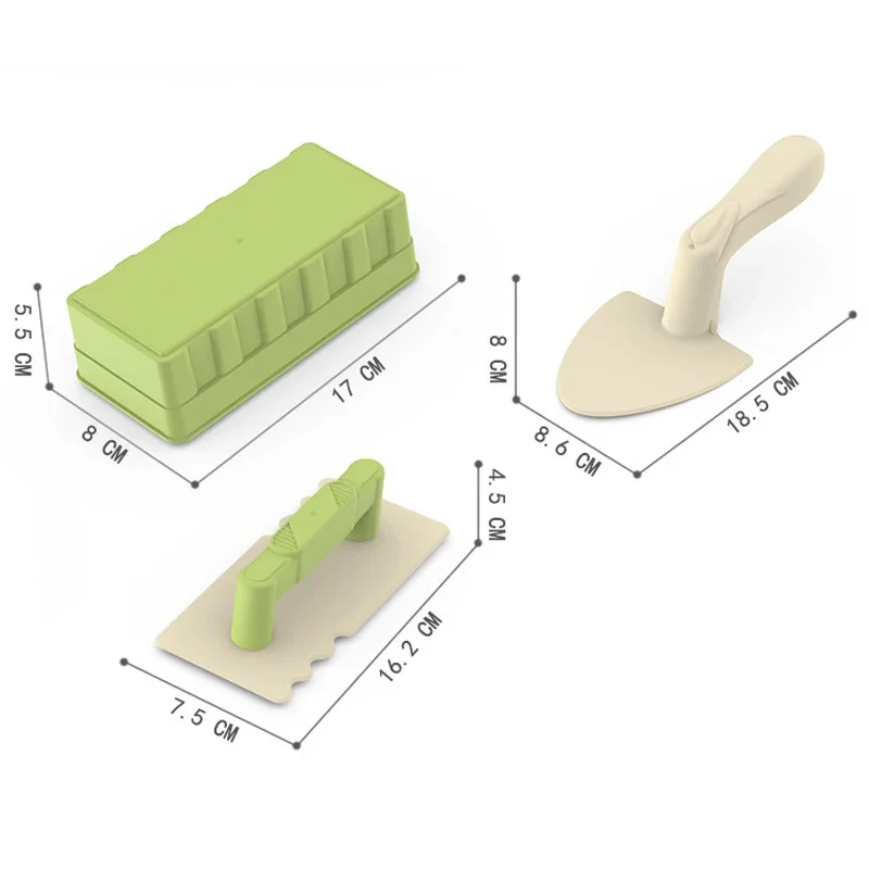 Beach Toys Set Shovel Sandbox Castle Building Sand Brick Walls Molds Tools Beach Accessories for Kids Outdoor Summer Snow Toys 6
