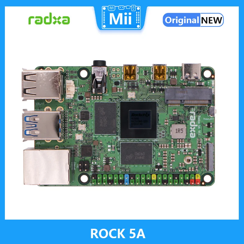 

Высокопроизводительная 8-ядерная 64-битная макетная плата RADXA ROCK 5A RK3588S