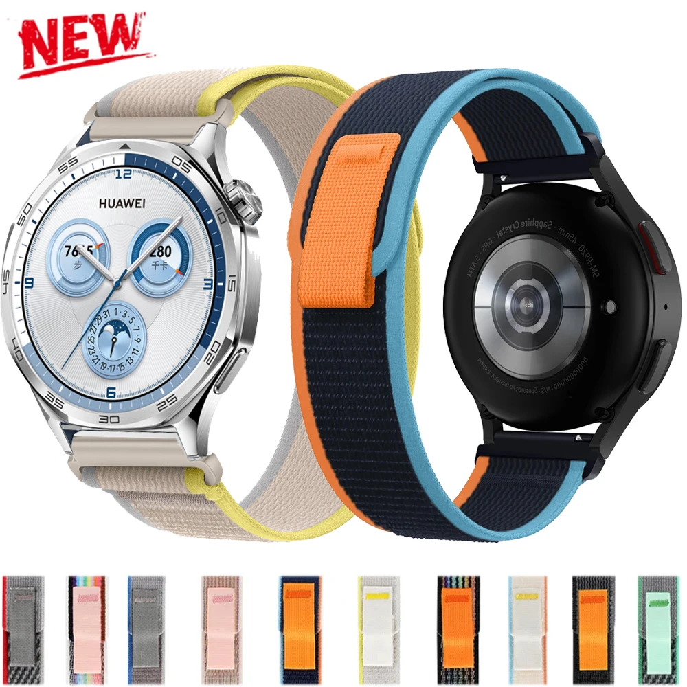Nylon Loop Sport Strap - 22mm Universal Bracelet Weave Wristband