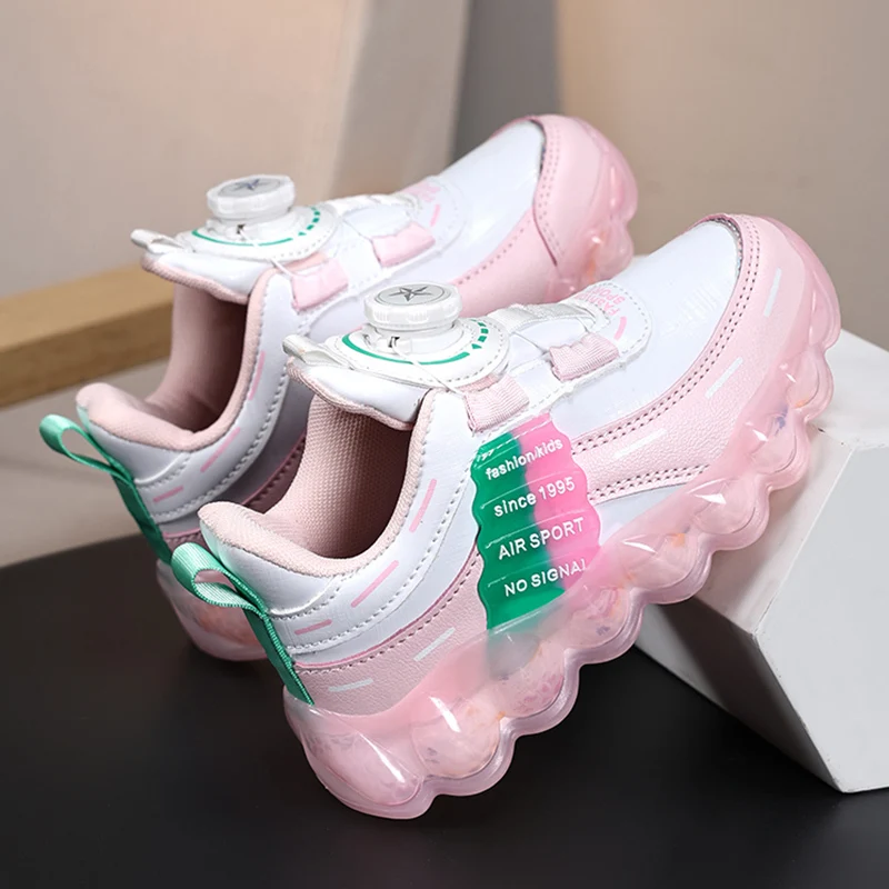 أحذية رياضية كاجوال للفتيات باللون الوردي العصري أ...