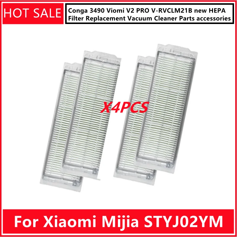 

For Xiaomi Mijia STYJ02YM Conga 3490 Viomi V2 PRO V-RVCLM21B new HEPA Filter Replacement Vacuum Cleaner Parts accessories