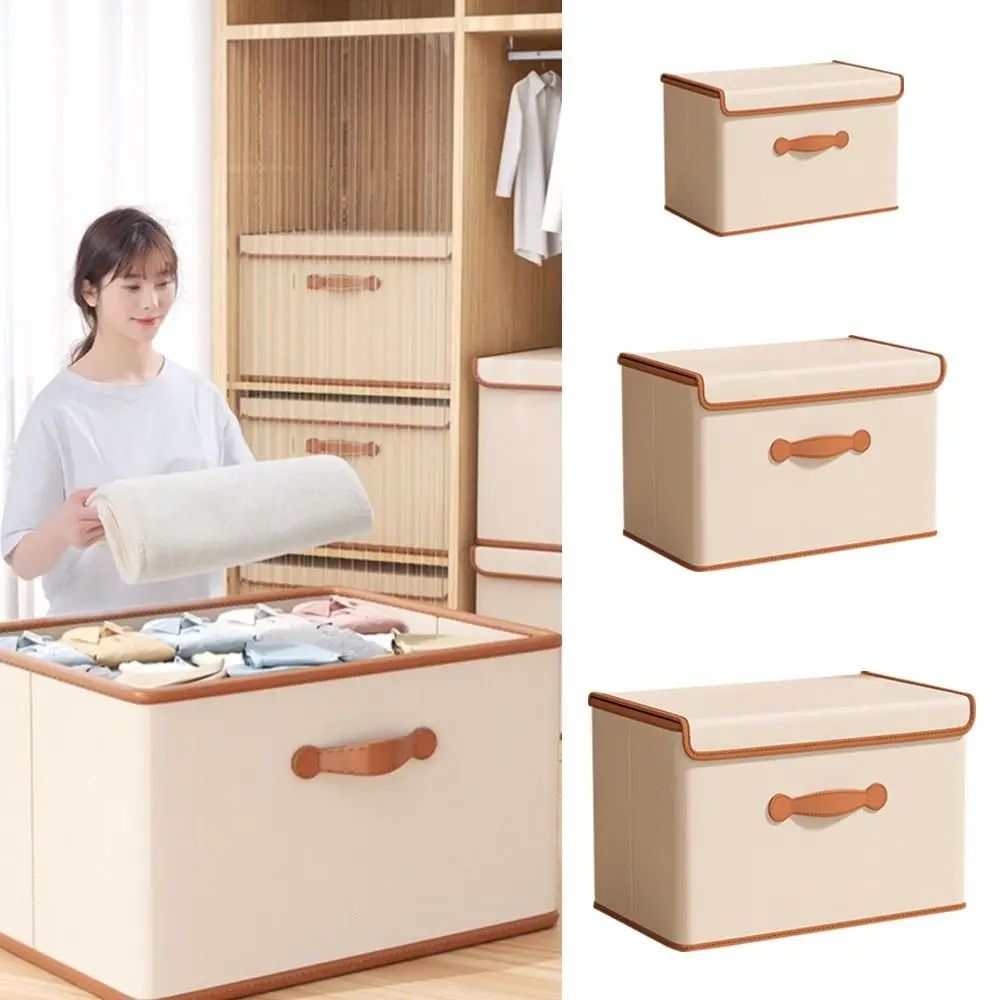 

Foldable Clothes Storage Box Portable Multipurpose Large Capacity Socks Storage Container Oxford Sweater Storage Box Home