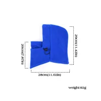 Winter Kids Balaclava Hat Thermal Fleece Neck Warm Full Face Ski Mask Hood Beanie Solid Color Children Boys Girls Windproof Cap 1