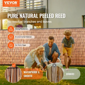 VEVOR Natural Reed Fencing 3.3 ft x 13.3 ftBalcony Reed Fence Roll for Outdoor Backyard Patio Decorative Fence Fencing Divider 2