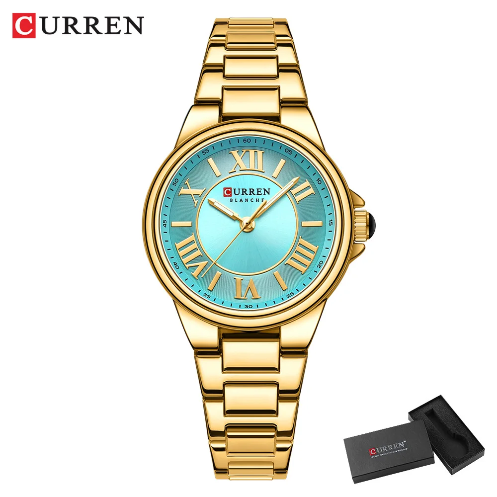 gold green box