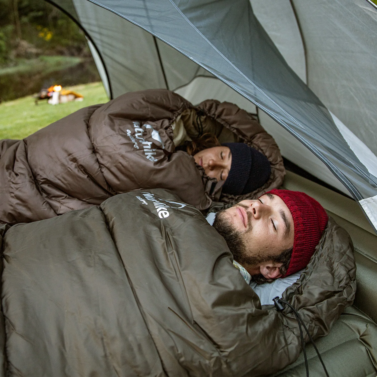 Sleeping Bag Survival Sleeping Bag Naturehike New U Serie Ultralight Envelope Sleeping Bag Waterproof Splicing Camping Sleeping Bag for Three Seasons Hiking Travel