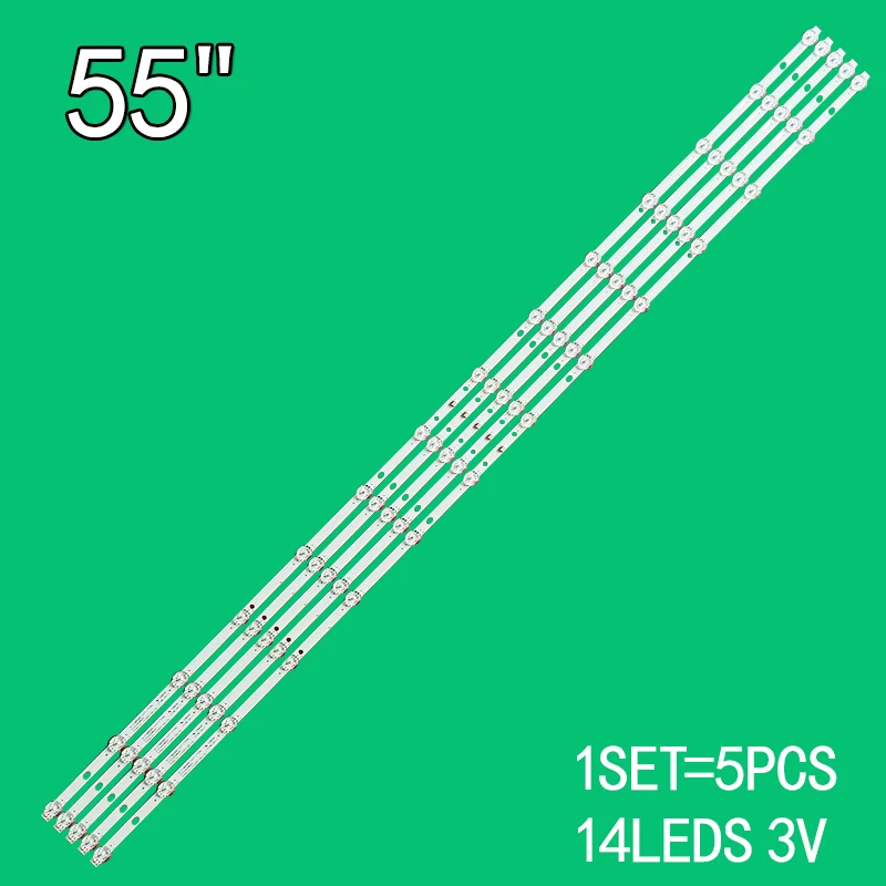 LED backlight strip For TV JS-D-WB55H8-142CC (71206) 57.03.550H8A001 TCL D55A620U LE-55F810