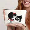Mafalda Cute Makeup Organizer Women's Canvas Makeup Bag Environmental Protection Large Capacity Fashion Shopping Wallet 5