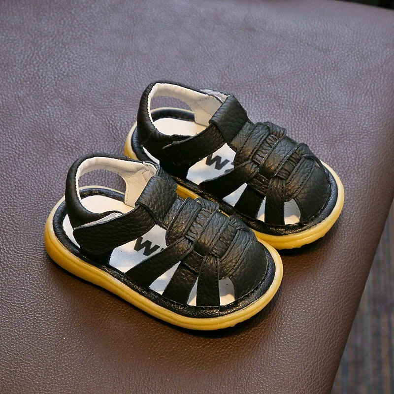 Summer Kids Sandals Soft Bottom Genuine Leather