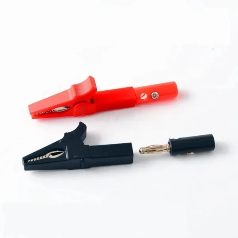 55mm Jack-in Type Insulate Cable Test Clip Clamp Electronic Test Probes