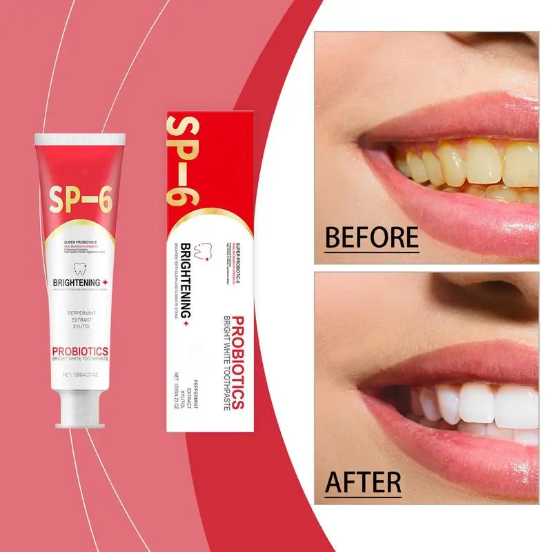 Brightening Toothpaste 120g Deep Clean Toothpaste Gum Health Stain Removing for Women and Men toothpaste dispenser