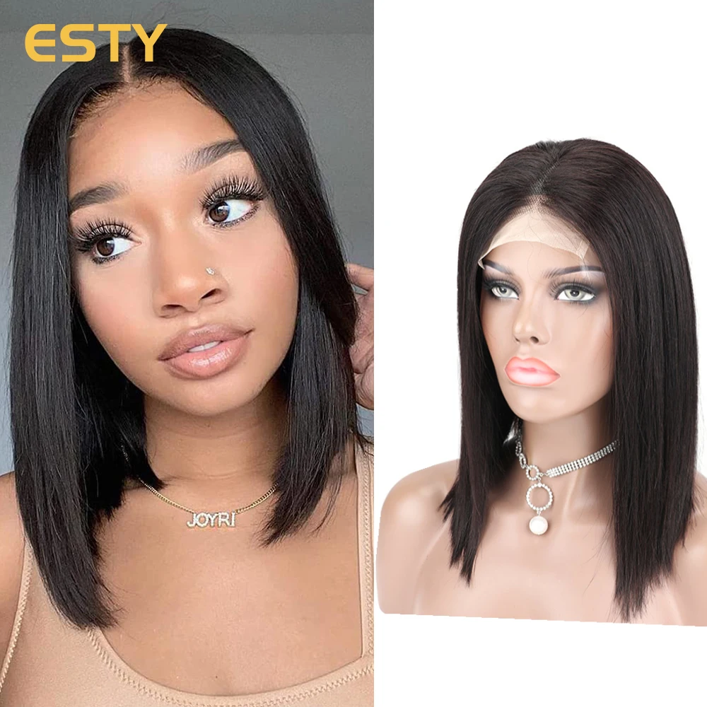 perruque-bob-lace-frontal-wig-sans-colle-bresilienne-naturelle-cheveux-courts-lisses-noir-4x4-pour-femmes