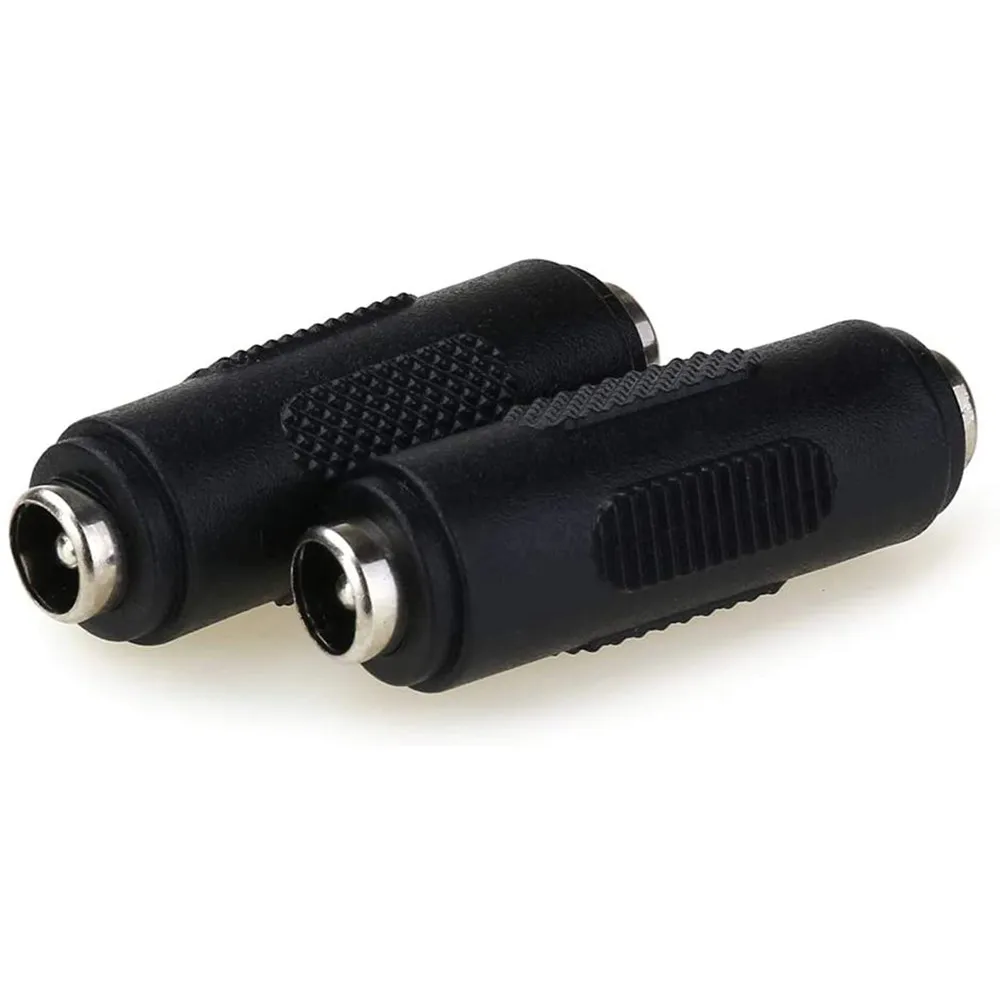2PACK 12V 5.5mm x 2.1mm DC Power Connector Adapter, 12/24V Female to Female Power Jack Socket for Led Strip CCTV Security Camera