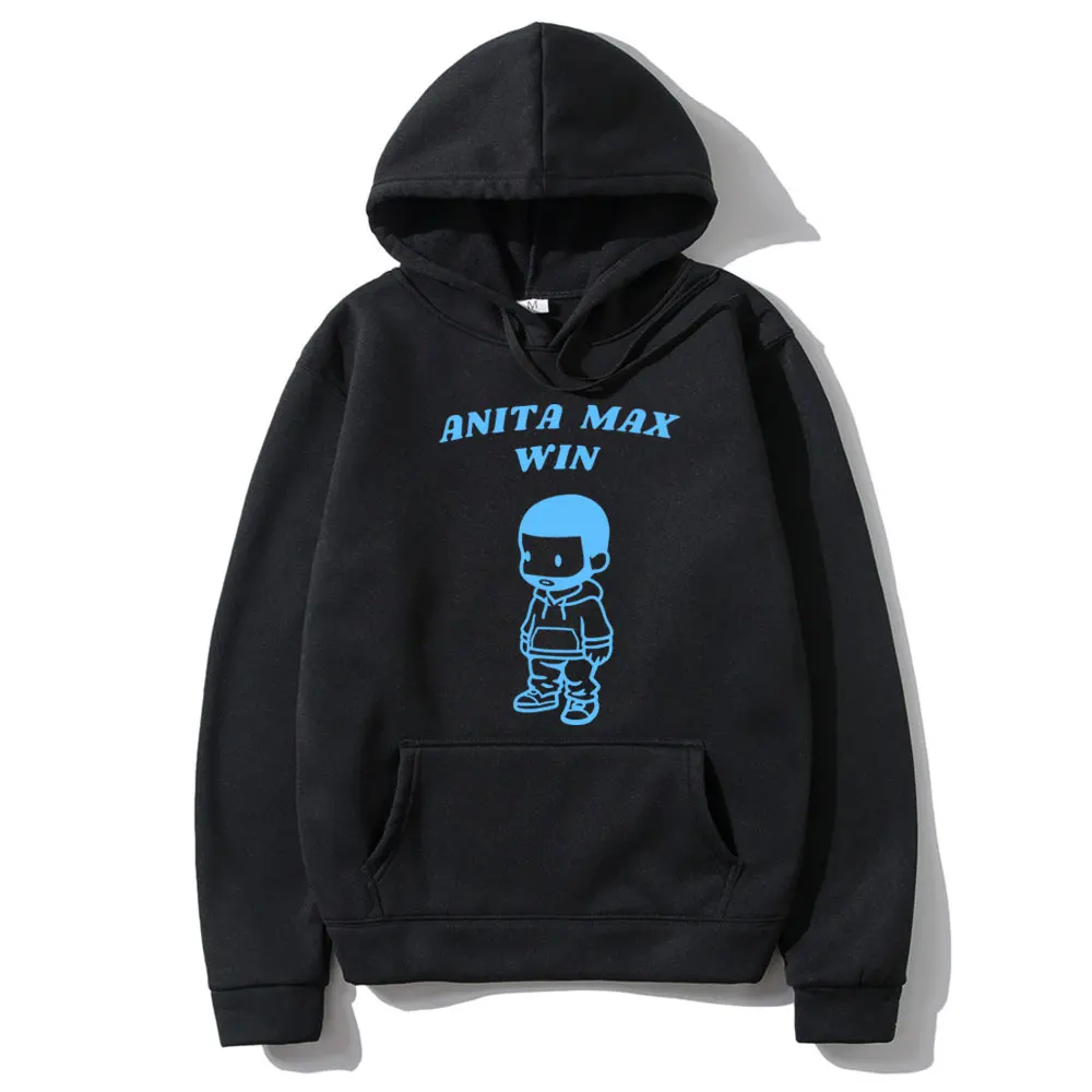 Funny Drake Anita Max Win Meme Graphic Hoodie Men Hip Hop Rap Casual Pullover Men's Vintage Streetwear Male Oversized Hoodies