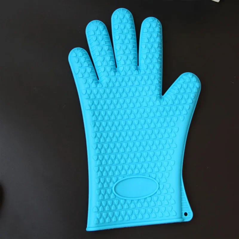 1 Hand Bake Silicone Gloves Microwave Oven Baking Gloves Kitchen Anti-scald Anti-slip Silicone Holder Mitt Kitchen BBQ Oven Pot,silicone oven mitts,kitchen gloves,silicone oven gloves