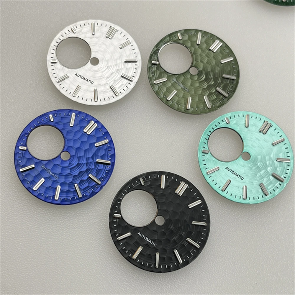 NH34 Dial 28.5MM Green Luminous Watch Dial For NH34 NH38 Movement Mechanical Watch Accessories watch dial accessories watch face accessories