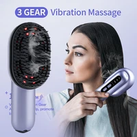 LED Hair Growth Scalp Massager Comb with Essential Oil Mist & Red Light Therapy