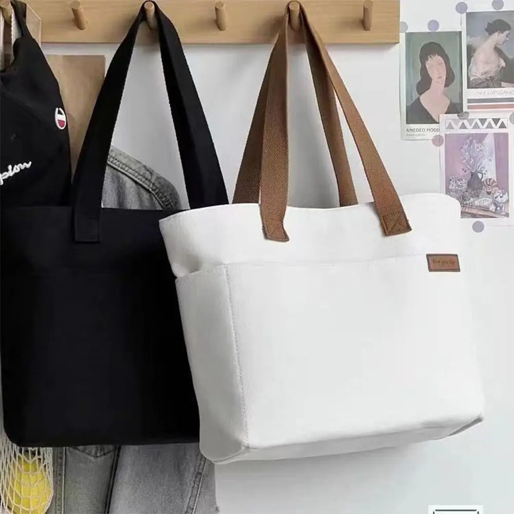 

Large Capacity Women Casual Handbag Storage Bag Tote Multiple Pockets Commute Bags Canva Shoulder Bags