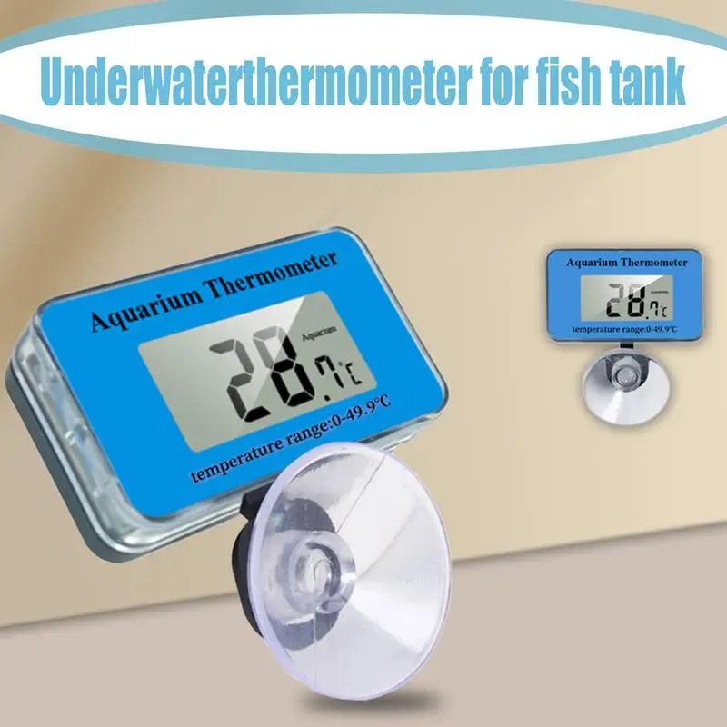 Fish Tank Thermograph Wireless Digital Aquarium Thermograph Aquarium Fish Tank Accessories LCD Display Terrarium Water