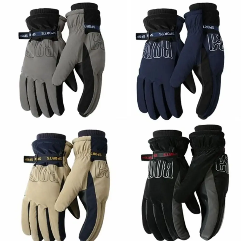 

Waterproof Cycling Gloves Mountain Bike Thickening Snow Prevention Motorbike Gloves Warm MTB Ski Gloves Riding Motorcycle