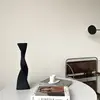 Nordic Black and White Twisted Ceramic Vase Decoration Living Room Fake Flower Simulation Flower New Year Home Coffee Shop Decor 2