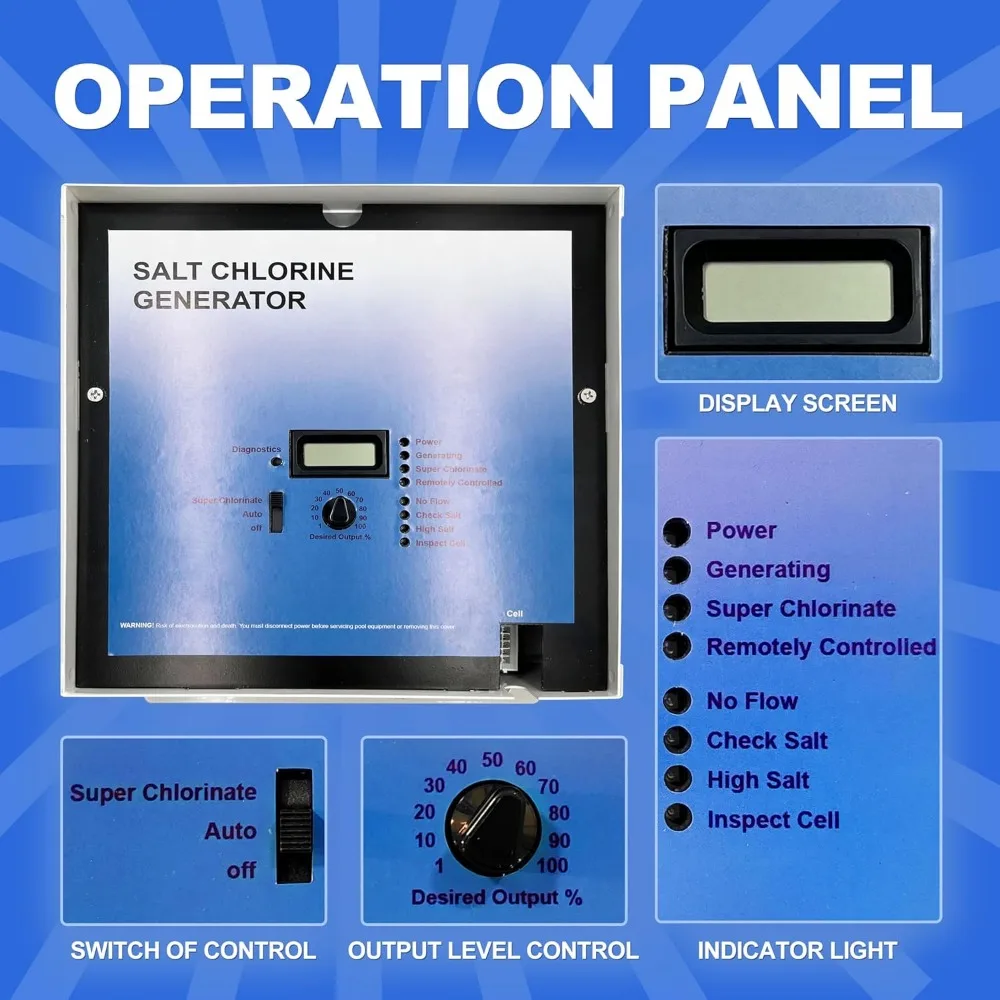 Replacement for Hayward AQR Goldline Aqua Rite Electronic Salt Chlorine Generator,Compatible with T-Cell-3,T-Cell-9 3