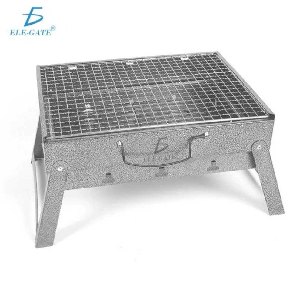Mini Parrilla de Carbón Portátil Plegable de Acero Inoxidable