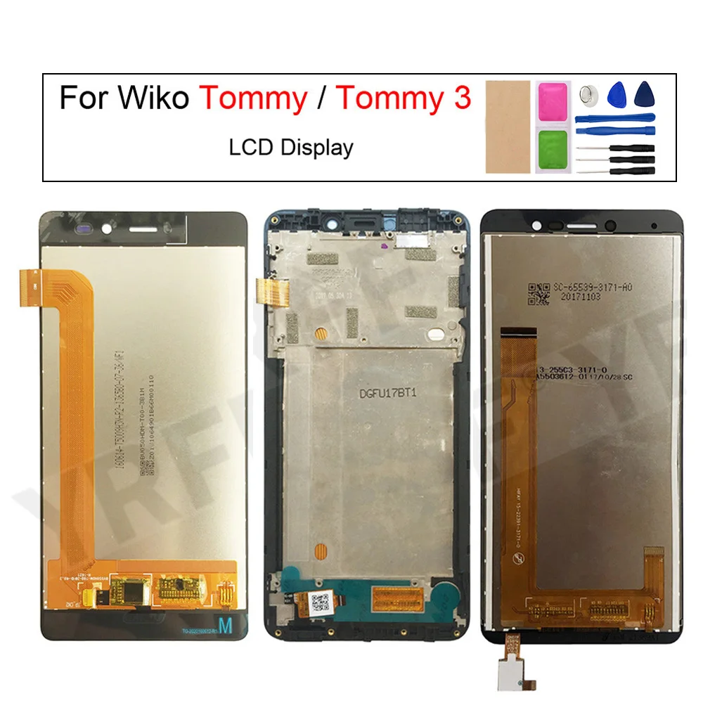 Per Wiko Tommy 3 W _ K600 Schermo Lcd Display + Touch Screen Digitizer Assembly Panel Sonsor Sostituzione Riparazione