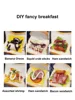 500W Sandwich Maker Mini Panini Quick Breakfast Maker Non Stick Double Sided Heating Toaster Hot Dog Maker Kitchen Tools 220V 3