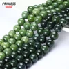 A+ Natural Nephrite Canadian Jade Beads 6 8 10mm for Jewelry Making DIY Bracelet Wholesale Beads Accessories 6