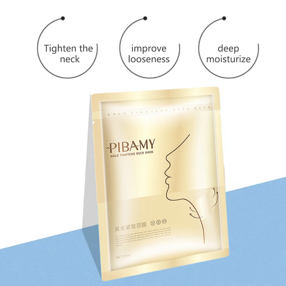 Golden Neck Mask Light Line Lifting Moisturizing Light Fine Line Anti-aging Moisturizing Skin Care Products