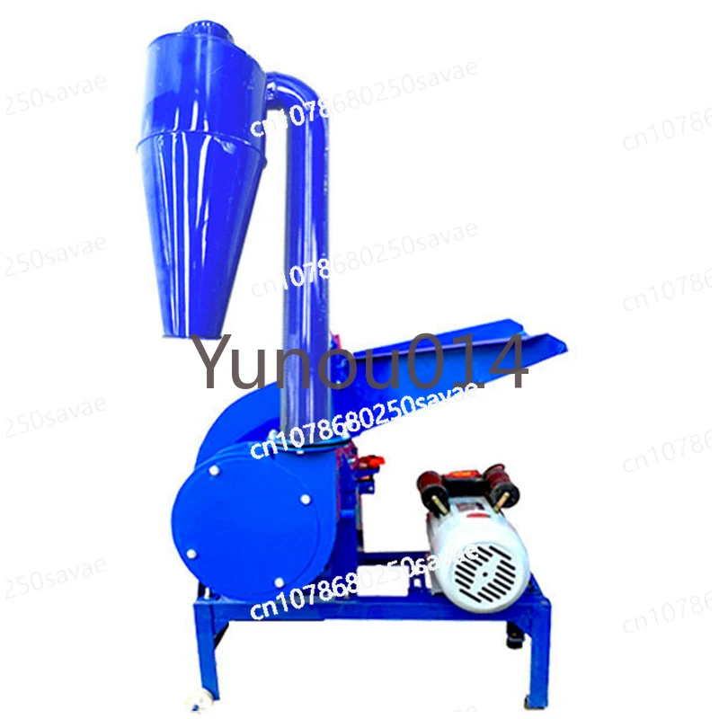 

350 Hammer Mill 100-400KG/H Corn Straw Animal Feed Processing DIY Make Powder Feed Mill Chips Crusher 4KW 2800RPM 220V / 380V