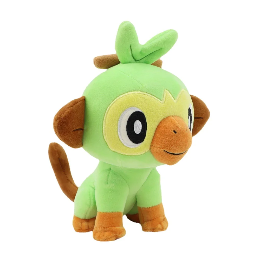 HQ Pokemon Sobble Scorbunny Grookey Cartoon Elf Figure Plush Soft Stuffed Collection Toys for Children Christmas Gift Peluche