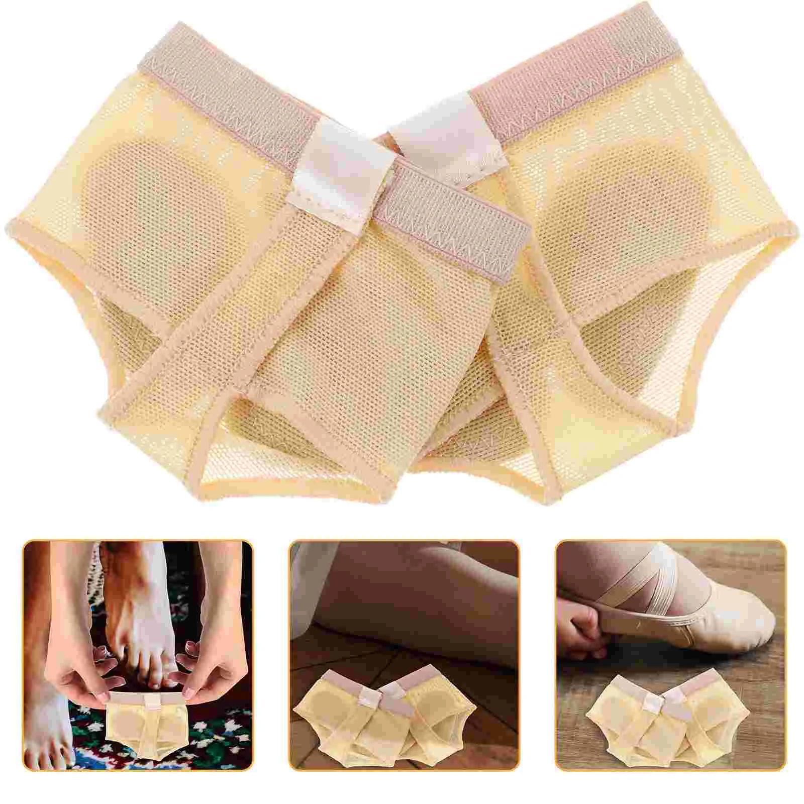 

3 Pairs Floor Mat Miss Jazz Shoes for Women Foot Cushions Exercise Forefoot Pad