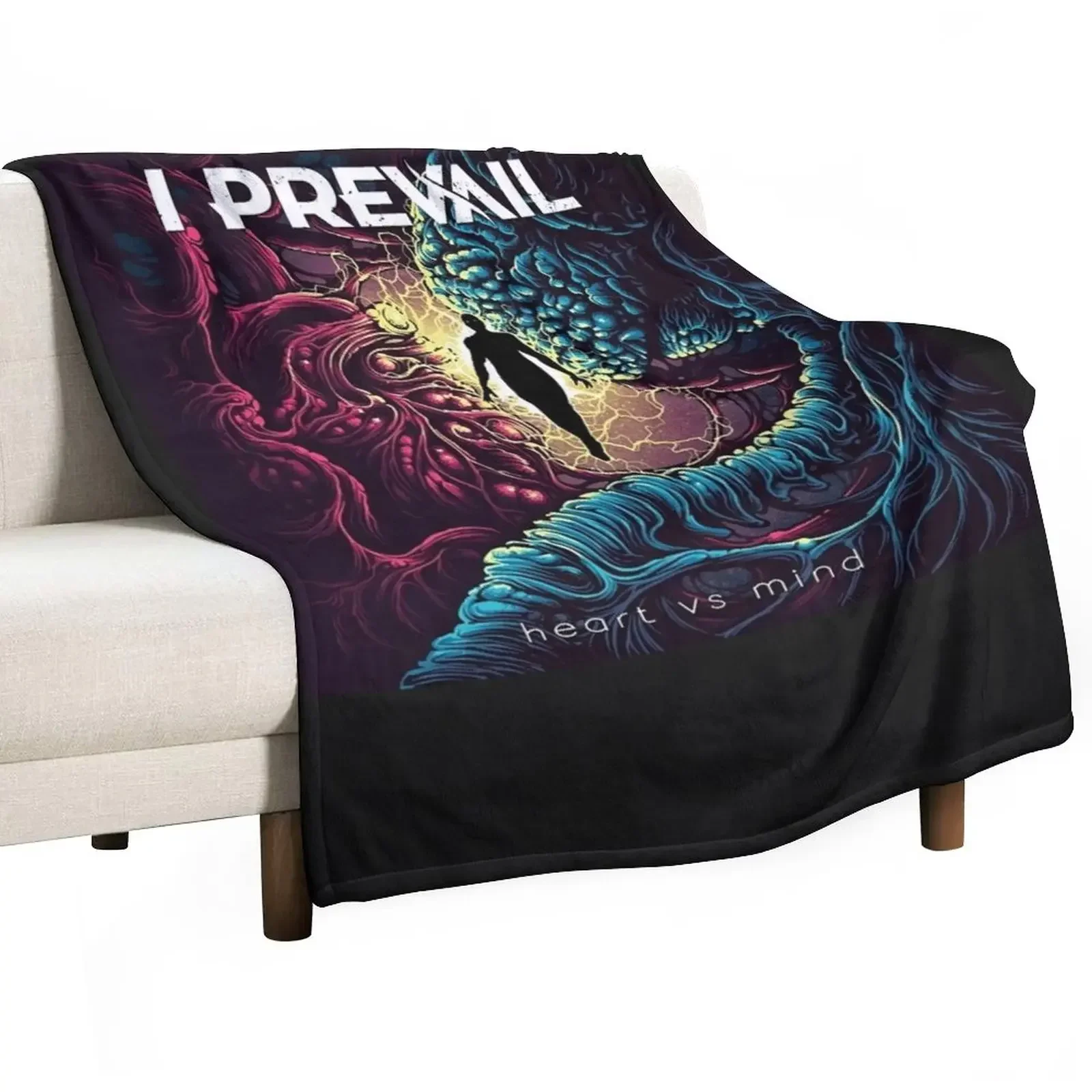 

I prevail heart vs mind Throw Blanket Sofa Bed warm for winter Plaid Blankets