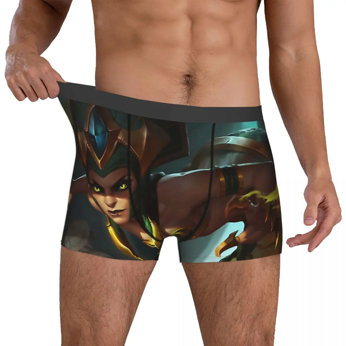 Cassiopeia High Definition Splash Men Boxer Briefs Underpants League of Legends Game Highly Breathable Sexy Shorts Gift Idea 4