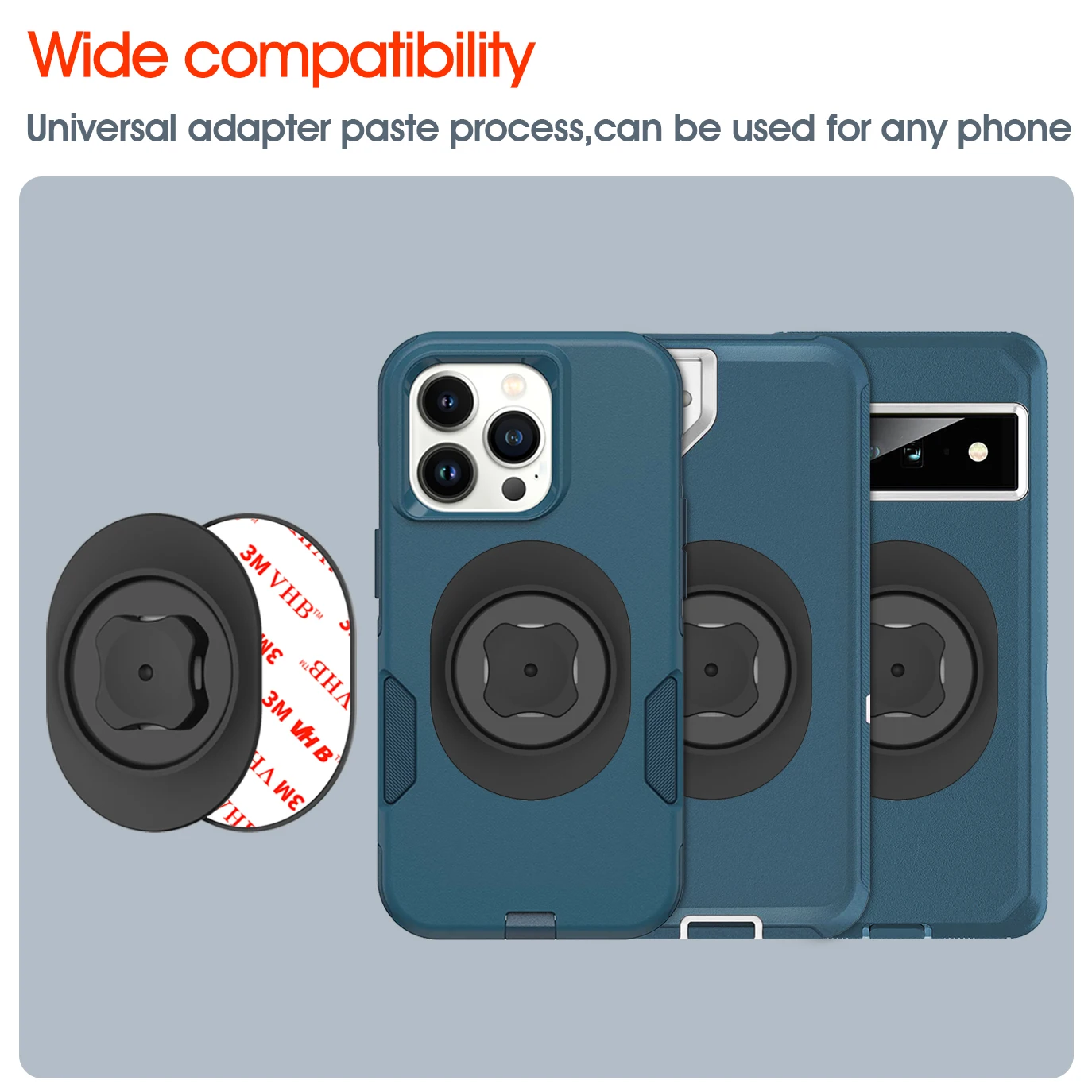 Universal Car Vent Phone Holder – One-Hand Quick Mount & Release Air Vent Clip Stand
