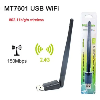 150Mbps Mini USB WiFi Adapter MT7601 Wireless Network Card wifi Receiver Dongle 802.11 b/g/n for PC Laptop Windows 2.4G 1