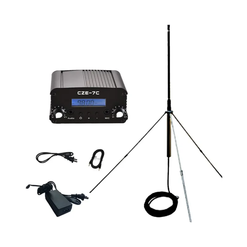 

76-108MHz TNC Connector CZERF Transmitter Radio with Outdoor Antenna